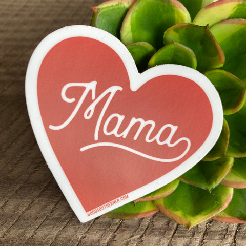 Good Southerner Mama Heart Sticker