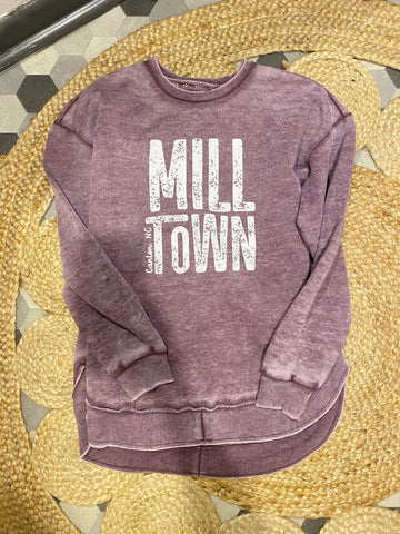 MILL TOWN Hi-Lo Pullover *PRM Exclusive* - Berry